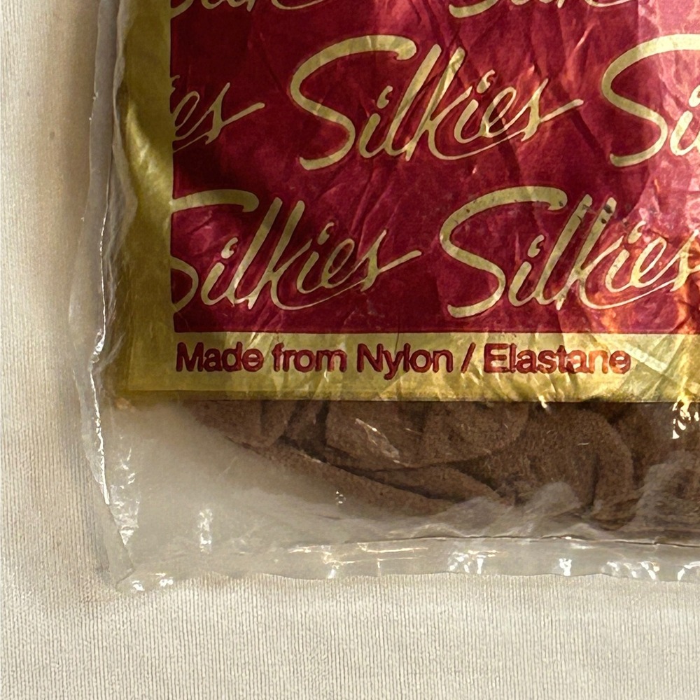 Vtg Silkies Queen Beige X-Large Honey TLC Total‎ Leg Control Pantyhose Stockings - Picture 7 of 7